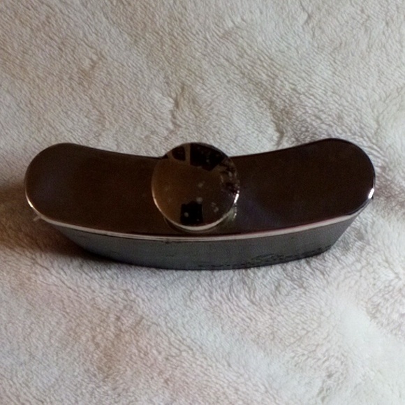 1970 VINTAGE COURVOISIER LEATHER FLASK STAINLESS STEEL - Picture 4 of 5